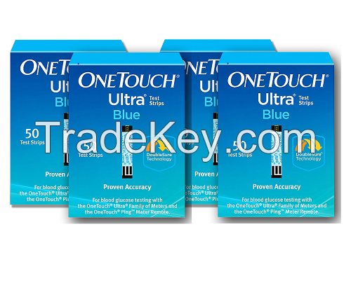 OneTouch Ultra Blue Blood Glucose Test Strips, 50 Ct