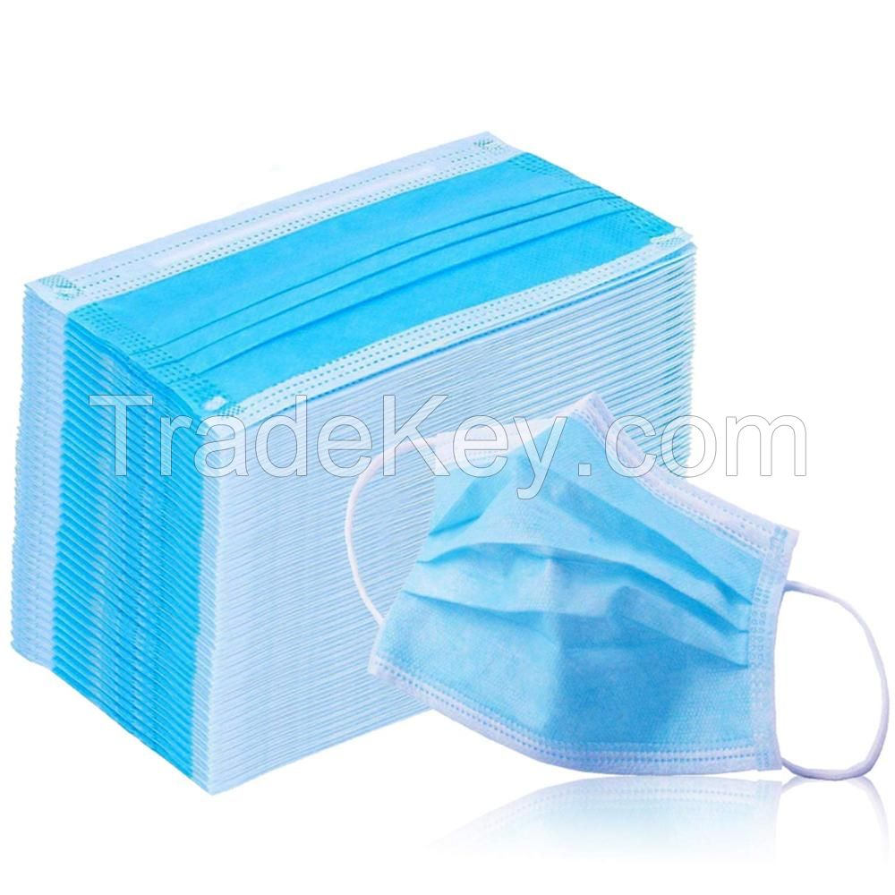 Anti Virus Medical Standard Sanitary Disposable 3 Ply Earloop Face Mask -50 Pcs/Box