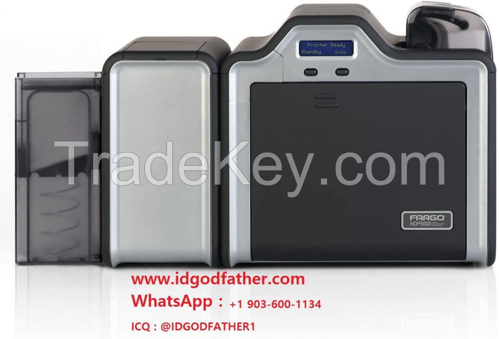 Fargo HDP5000 ID Card Printer - Dual-Sided - Dual-Side Lamination