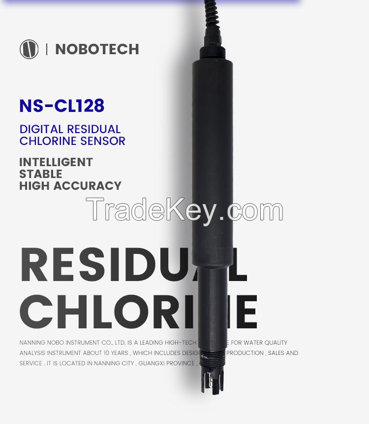 Nobo NS-CL128 Intelligent ph probe RS485 Digital constant voltage residual free chlorine sensor