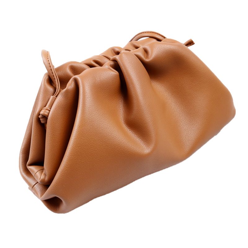 2020 ladies leather Women cloud shape clutch dumpling pouch handbags