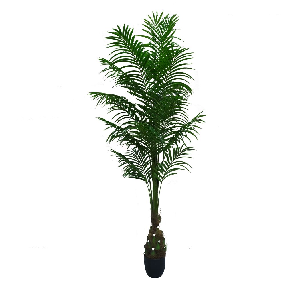 180cm 6ft nearly natural plastic palm tree with bark