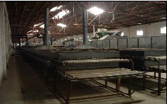 Rock wool board production line