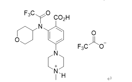 4-(4-methylpiperazine-1-yl)-2-[(tetrahydropyran-4-yl)(2,2,2-trifluoroacetyl) amino] teflon acetate