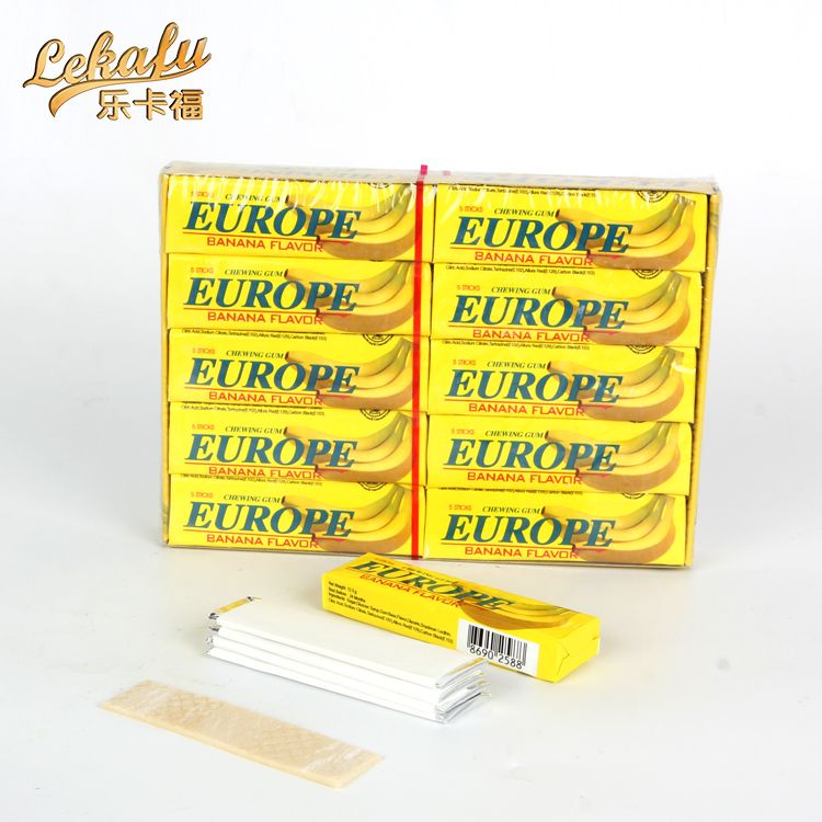 Europe Chewing Gum Banana Flavor