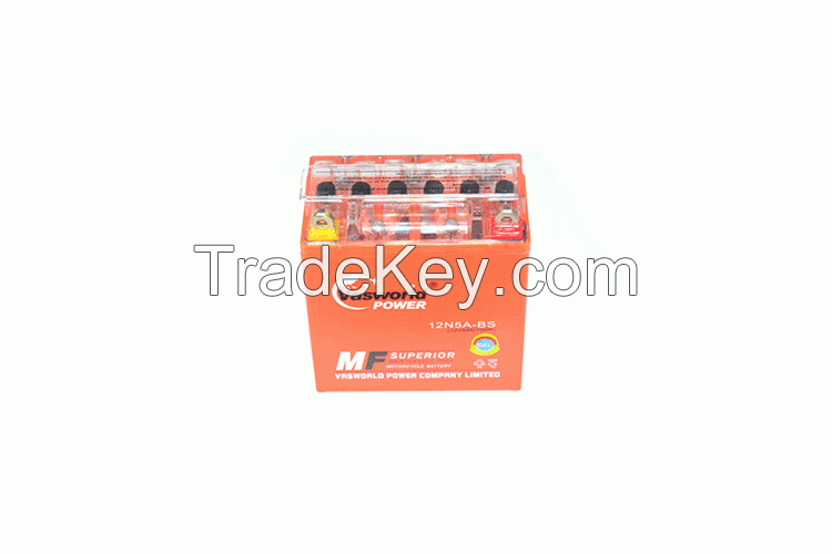 Orange Gel YTX5L Motorcycle Battery