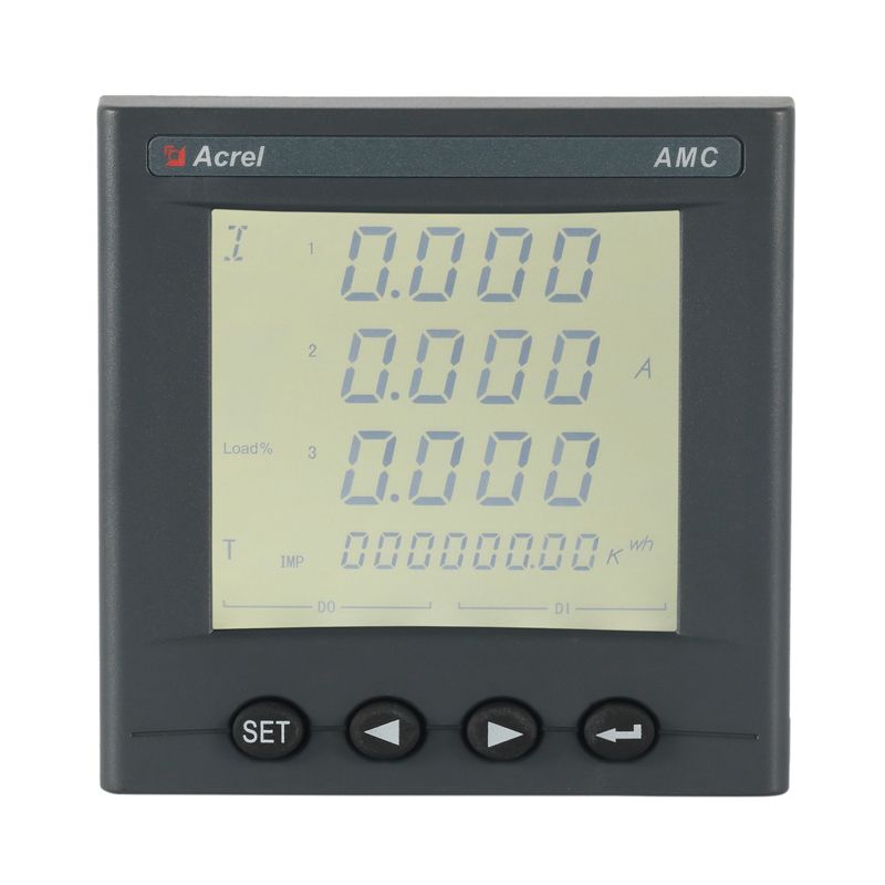 smart current volt kwh power meter LCD display AMC96L-E4/KC with RS485 4DI/2DO