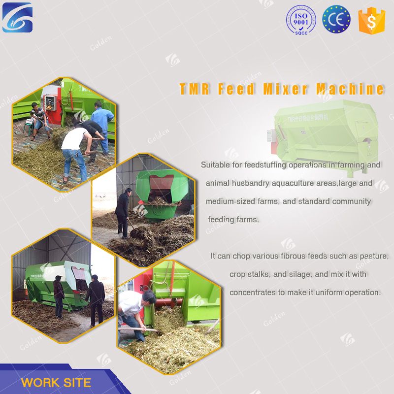 China horizontal feed mixer TMR fodder mixer 