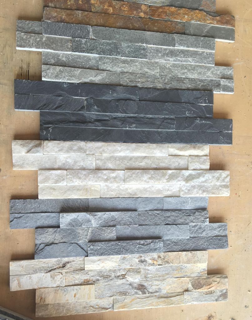 culture stone.slate, white stone, cloud gray.