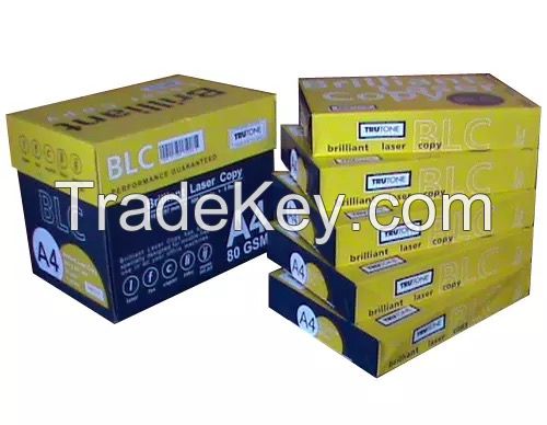 Hot Sale Quality BLC Brilliant Laser A4 Copy Paper 80 GSM 75 GSM 70 GSM Factory price /double a paper a4 /bond paper