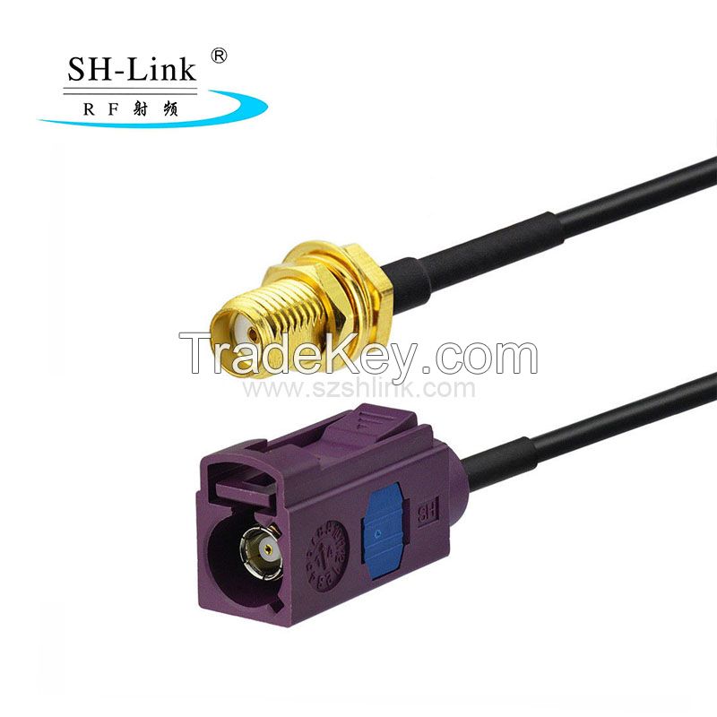 Hot Sale SH-Link RF  FAKRA D SMB Female/Jack/Socket  to SMA Female