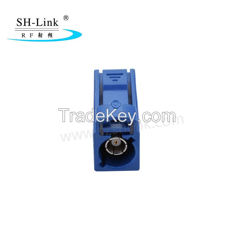 All kind of RF coaxial FAKRA C type blue female/jack/socket connector with RG174/316/58 cable assembly  