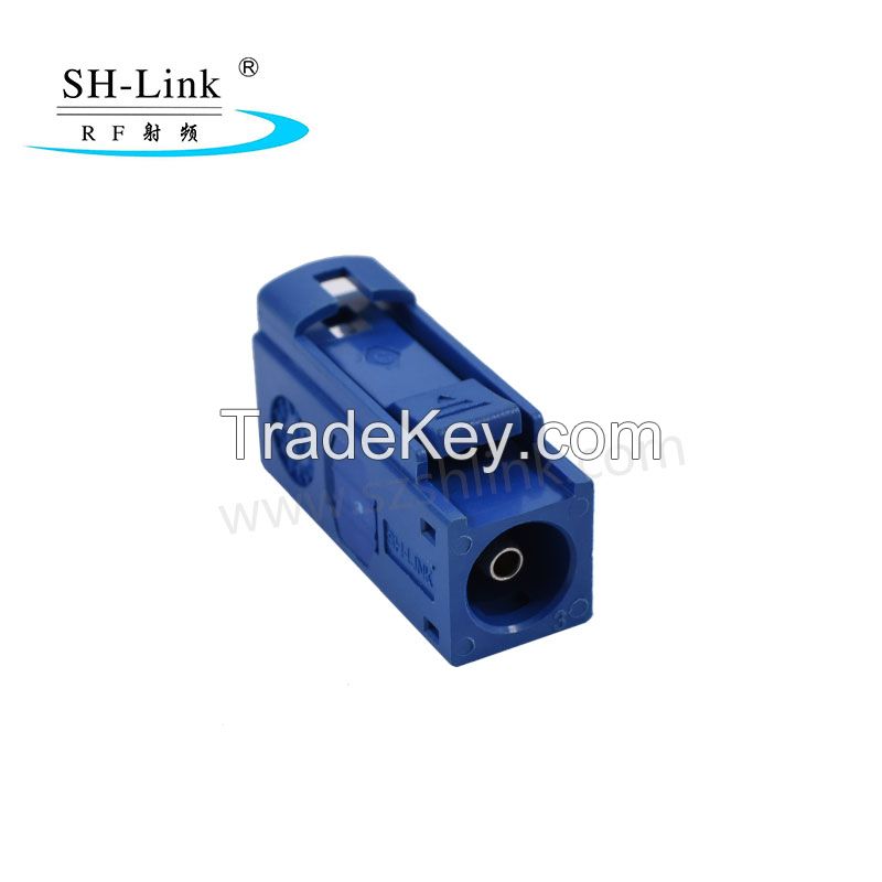 All kind of RF coaxial FAKRA C type blue female/jack/socket connector with RG174/316/58 cable assembly  