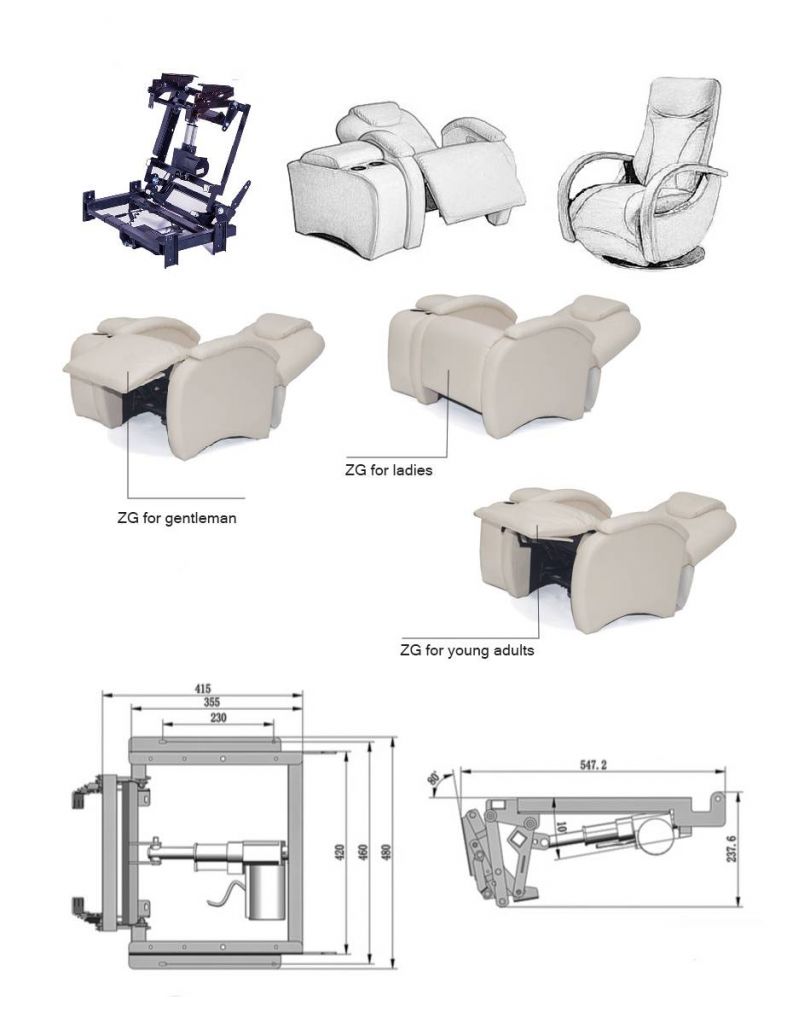 Real Zero Gravity Recliner Mechanism #1501