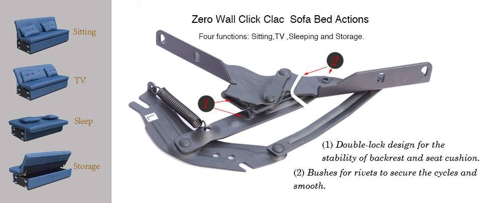 Zero wall double stops clic clac mechanism-#KK034