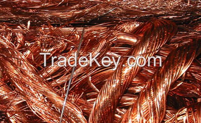 Pure Copper Wire Millberry Scrap 99.9% and Copper Cathode