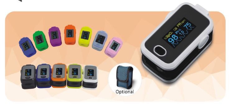 Fingertip Pulse Oximeter (CE, RoHS, FDA510K)