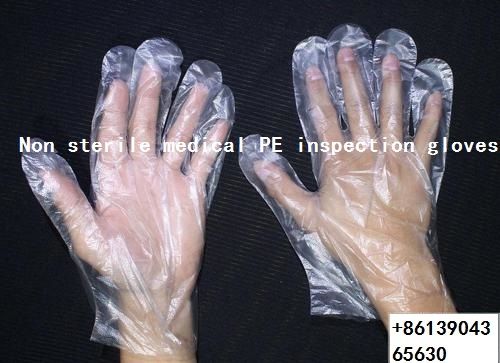 Non sterile PE inspection gloves