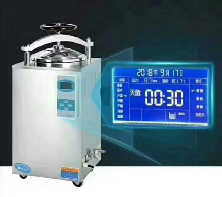 Vertical pressure steam sterilizer