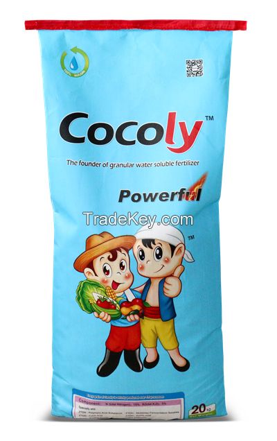 Comprehensive nutrient granular water-soluble fertilizer cocoly