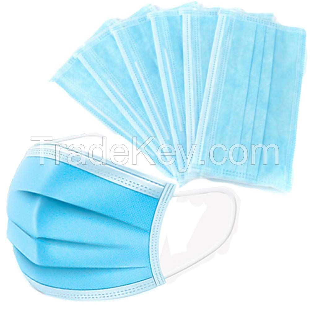 FDA CE Disposable Face Mask - 3Ply Masks with Comfortable Earloop