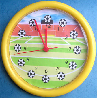 Soccer Style Wall Clock