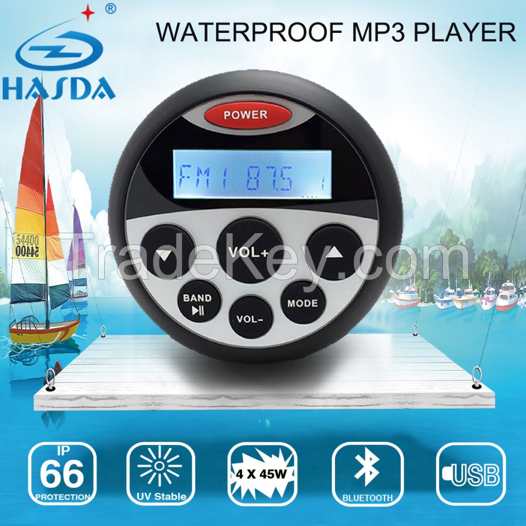 Bluetooth Marine Stereo Audio FM/AM Motorcycle MP3-player 