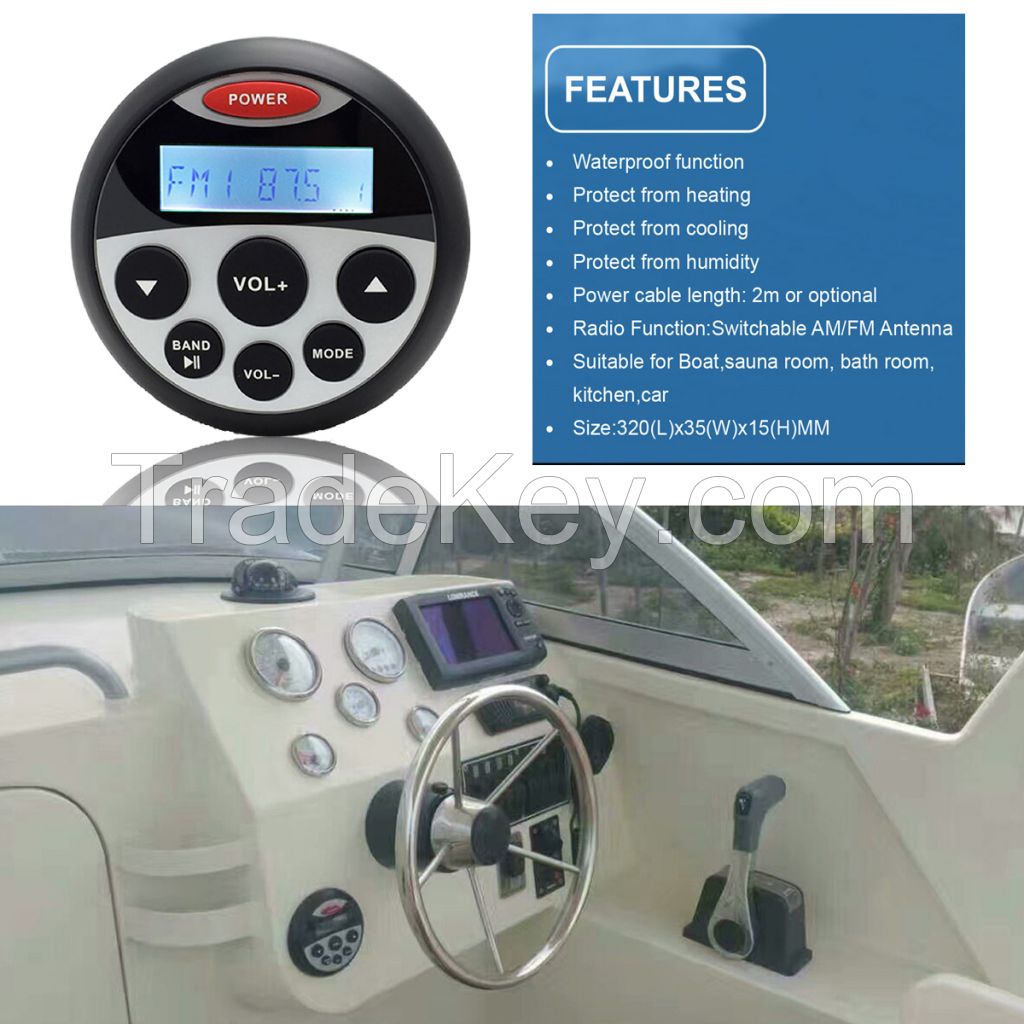 Bluetooth Marine Stereo Audio FM/AM Motorcycle MP3-player