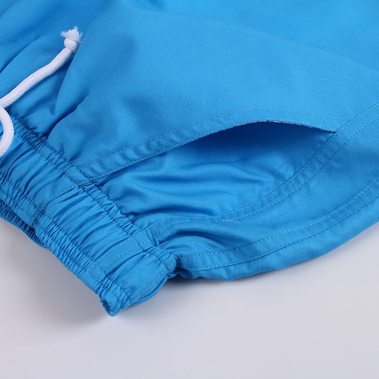 Blue Plain Color Wholesale 100% Polyester Swim Shorts for Men Australi