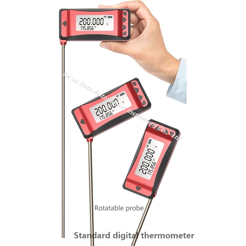 "Stick" handheld high precision digital thermometer readout for lab or industrial usage
