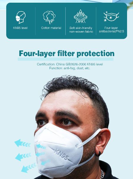 Disposable 3 ply surgical mask Medical-Surgical Mask, KN95