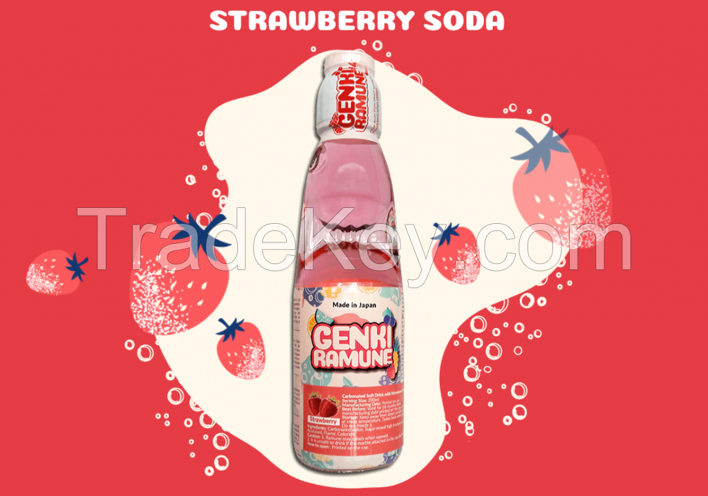 Strawberry Soda. Made in Japan