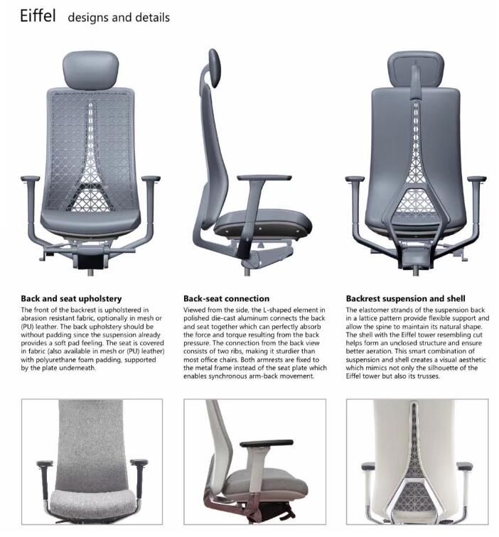 office chair/Ergonomic chair/multifunctional chair/Eiffel chair/Eiffel tower back/Zonman design