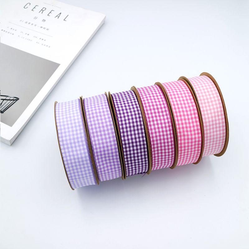 25mm High Quality Check Ribbon