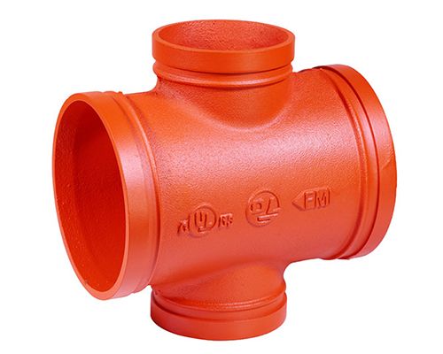 ductile iron pipe fitting grooved pipe cross