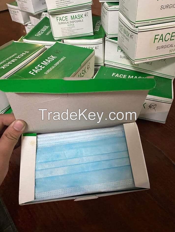 Disposable 3 Ply Face Mask / Medical Face Mask