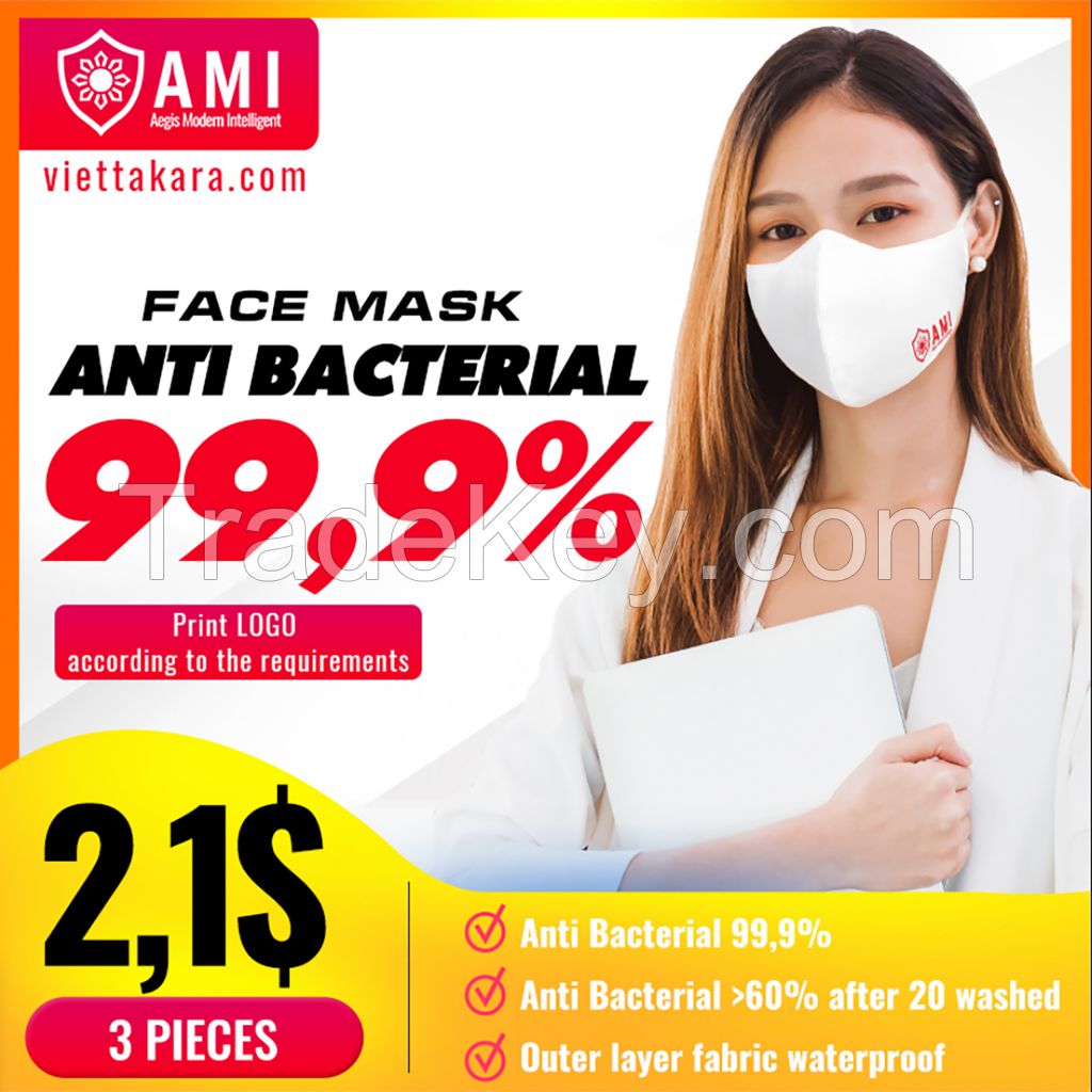 Antibacterial masks factory up to 99.9%, OEM on request