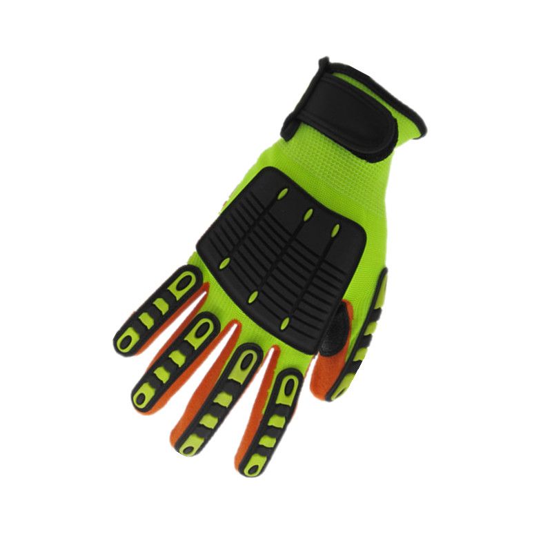 13G  polyester impact gloves with nitrile dipping palm