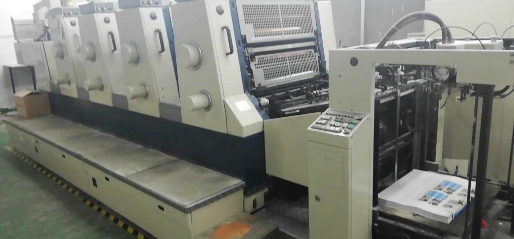 Hedelberg 102-4 , komori L-428, shinohara, roland press paper cutter binding equipment