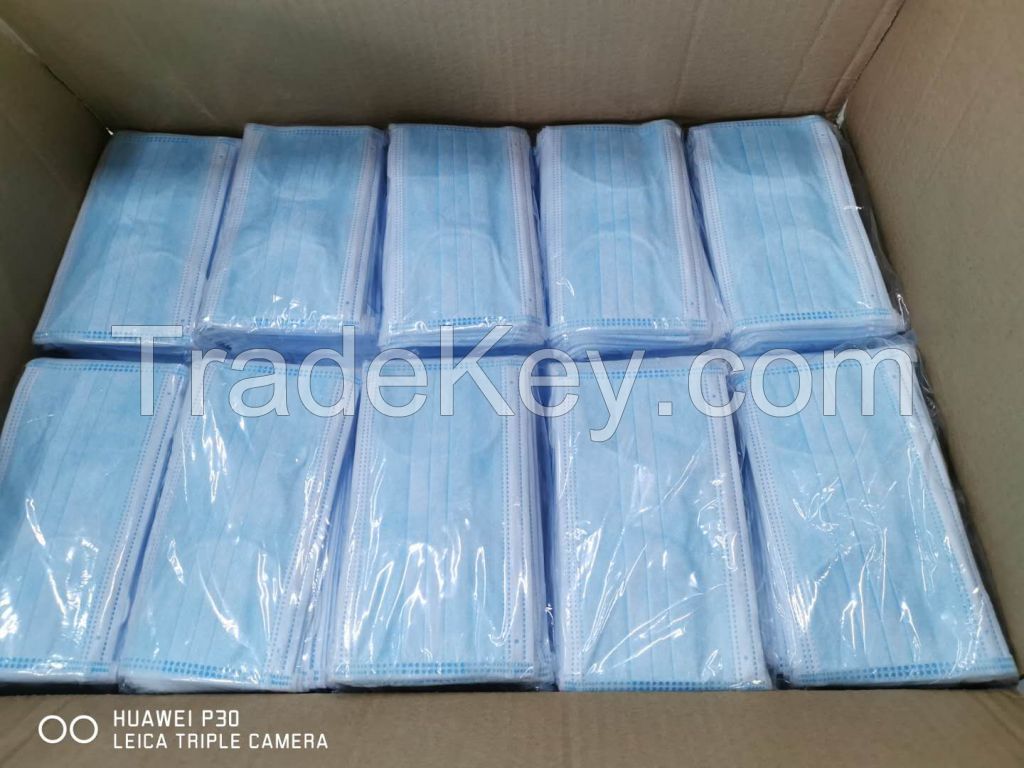Professional Wholesale Disposable Medical Mask 3-ply Single-use Face Mask