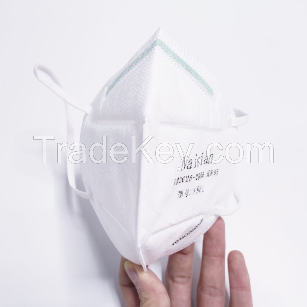 Disposable Nonwoven KN95 Folding Half Face Mask