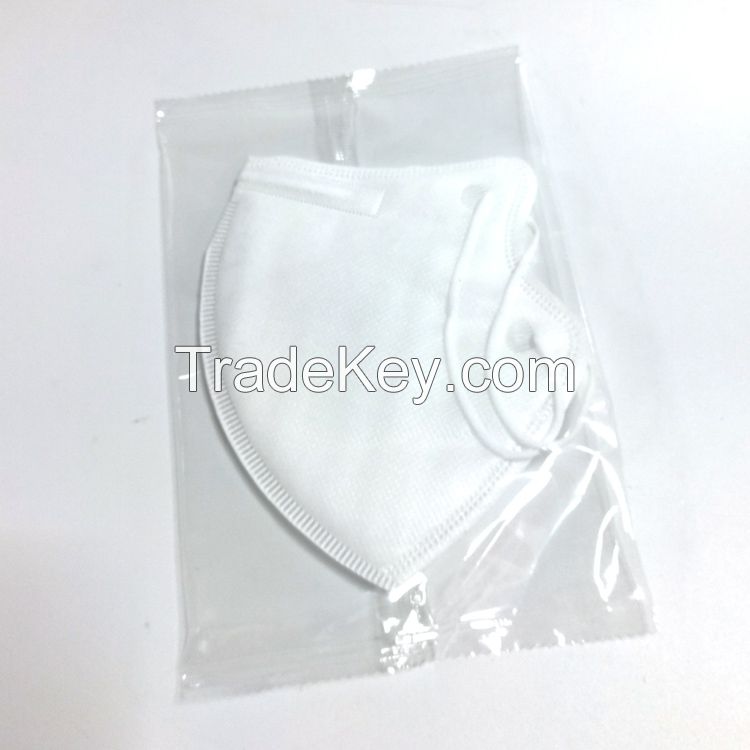 China Supplier Disposable White 5 layers Non-woven Fabric KN95 face mask Disposable