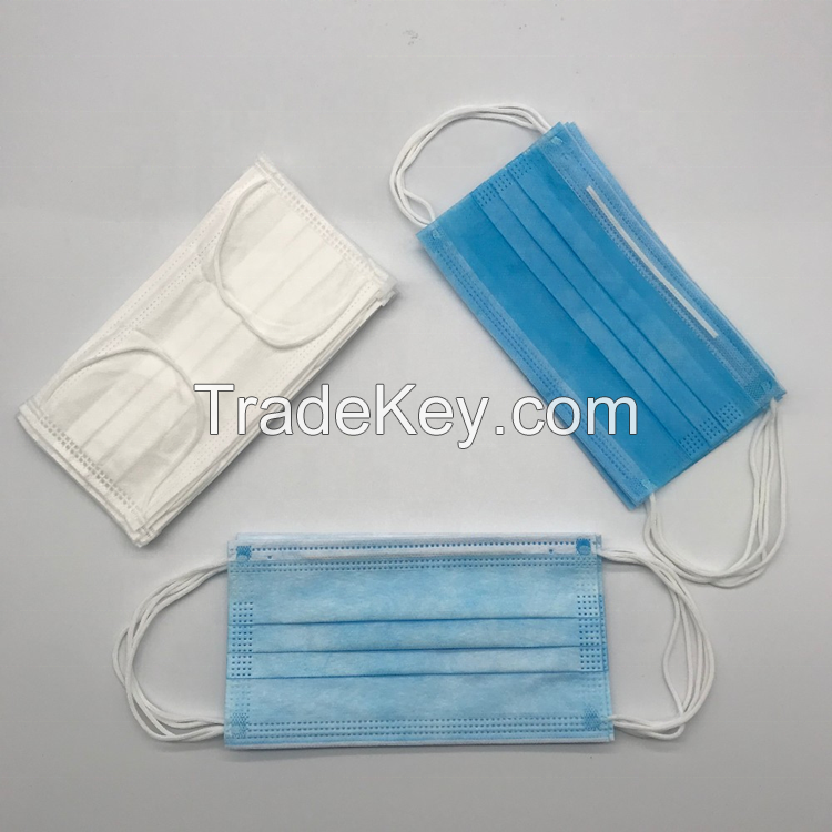 3ply face mask Protective Face Mask 3ply Disposable blue