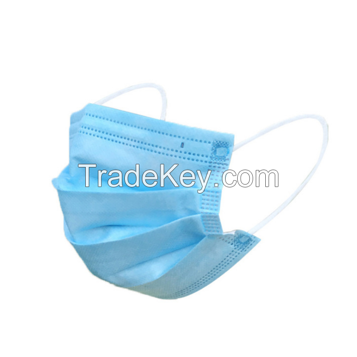 Protective Face Mask 3ply Disposable blue