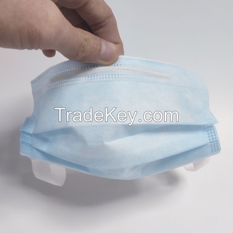 3ply Disposable Mask with Melt-blown fabric