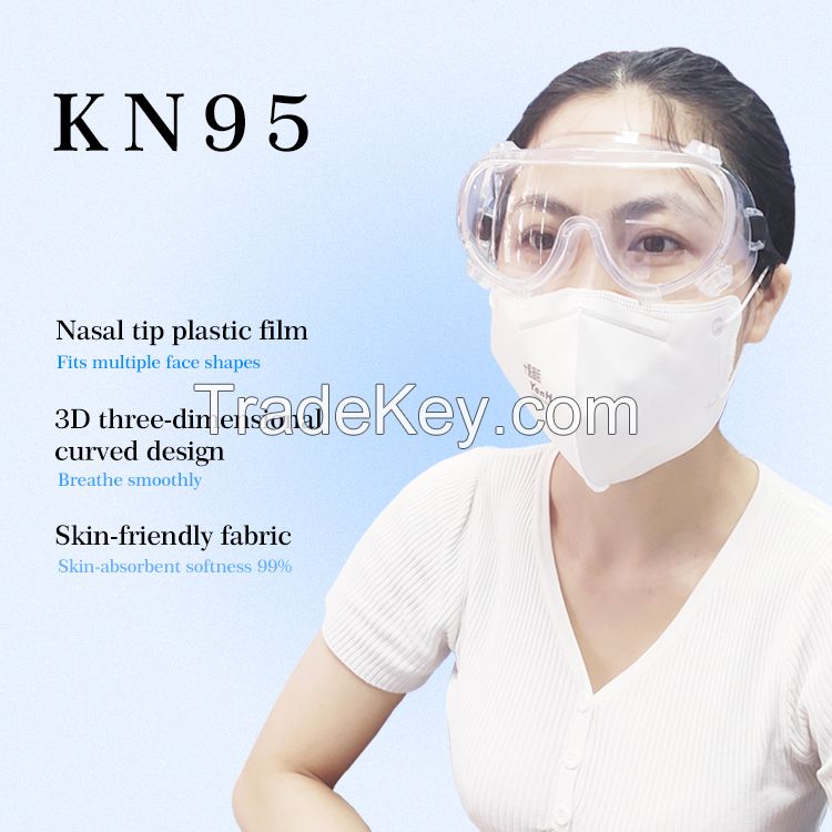 Wholesale protective breathable disposable medical mask kn95