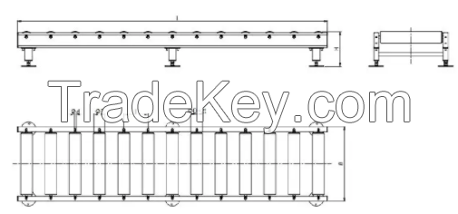 Bi-Chain Pallet Conveyor Powered Chain-Driven Conveyor Pallet Chain Driven Conveyor