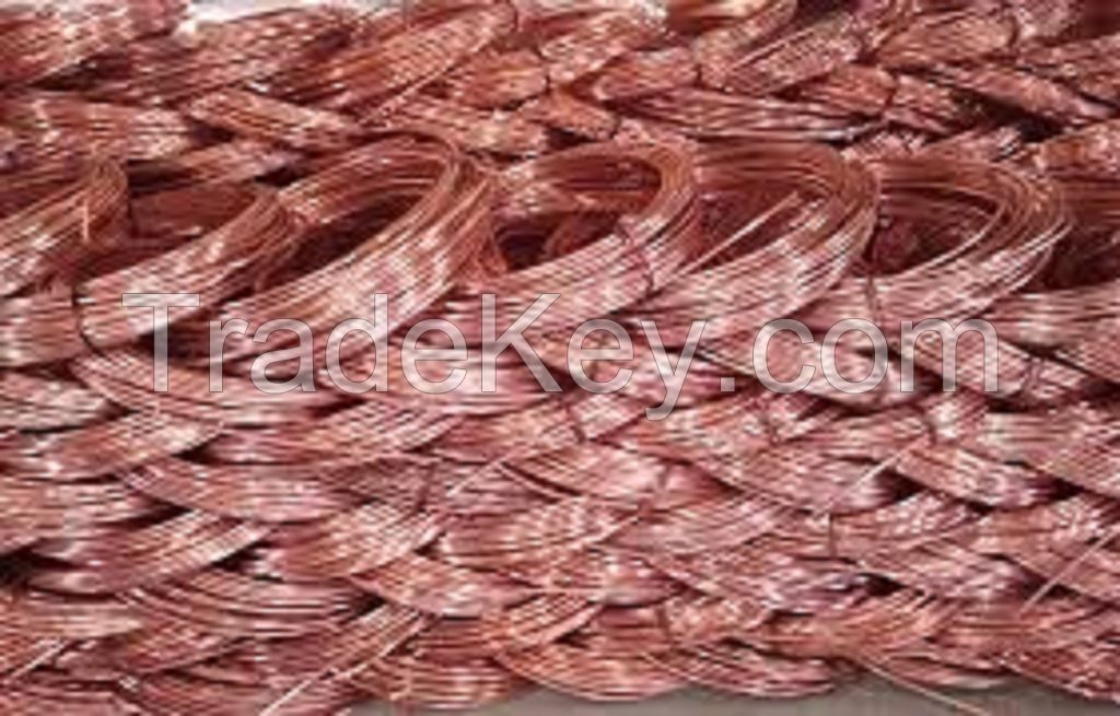 Copper Wire Scraps 99.99% purity, Brass Scraps