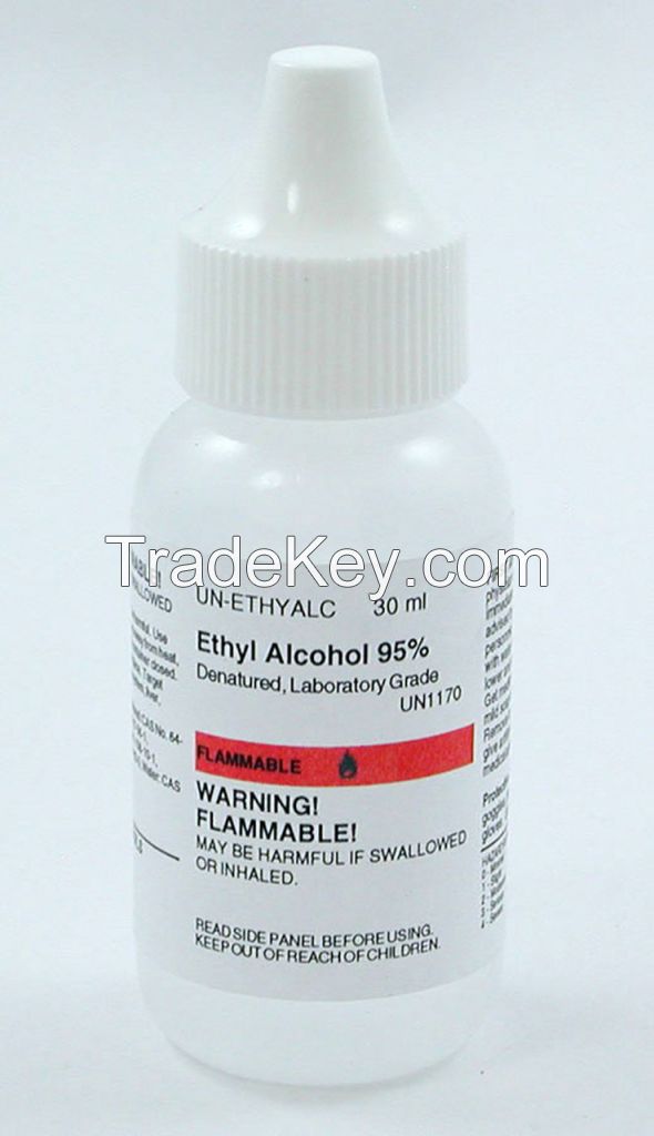 Industrial / Pharmaceutical / Cosmetic / Food Grade Ethyl Alcohol 95 96 99.9%