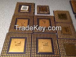 Ceramic CPU Processor Intel Pentium Pro Scrap with Gold Pins